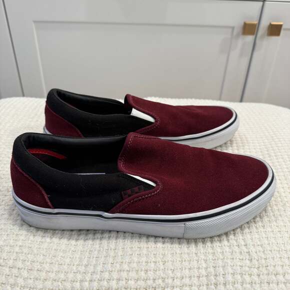 Vans Skate Slip-On Port & Black PopCush Suede - Picture 3 of 5